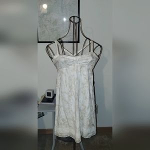 Abercrombie cream floral sun dress, size medium
